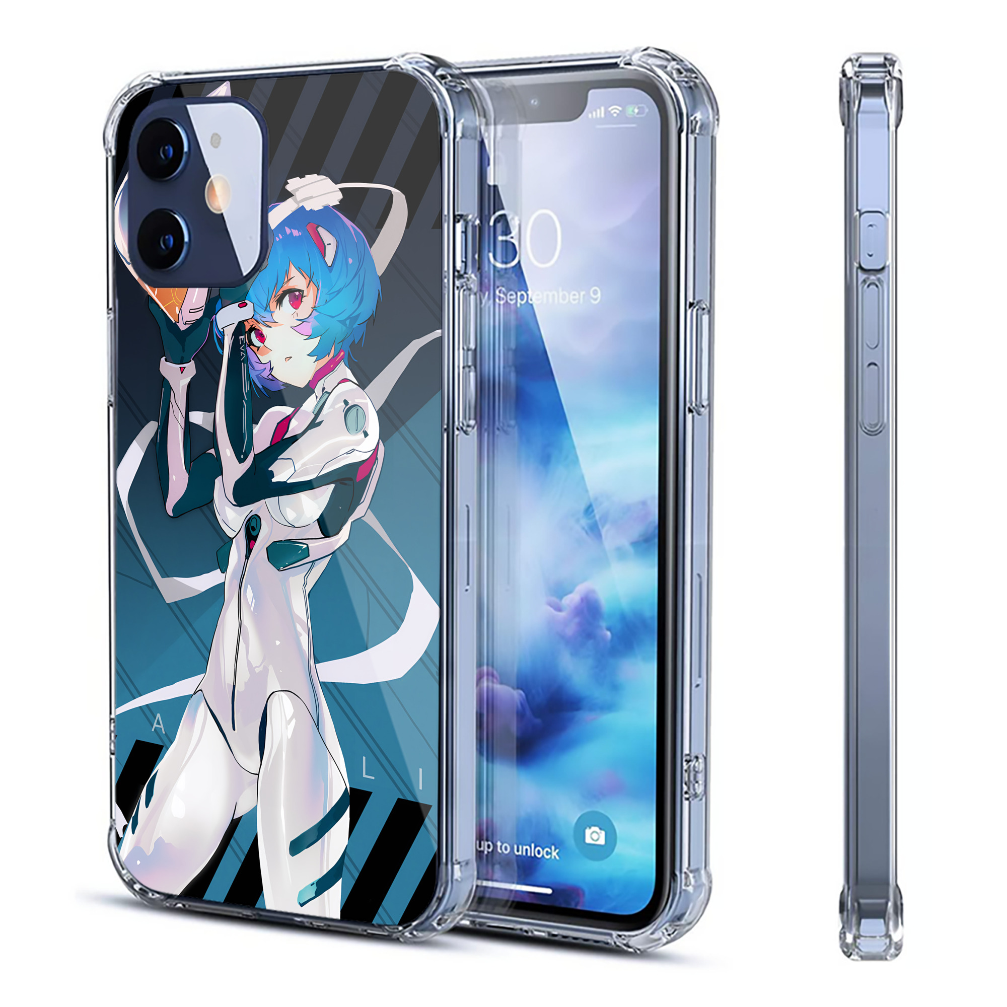 （画像用） EVA 新世紀エヴァンゲリオン 【iPhone 12シリーズ対応】透明スマホケース（クリアソフトケース）